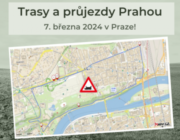 INFORMACE O TRASÁCH PŘÍJEZDU ZEMĚDĚLSKÉ TECHNIKY DO PRAHY